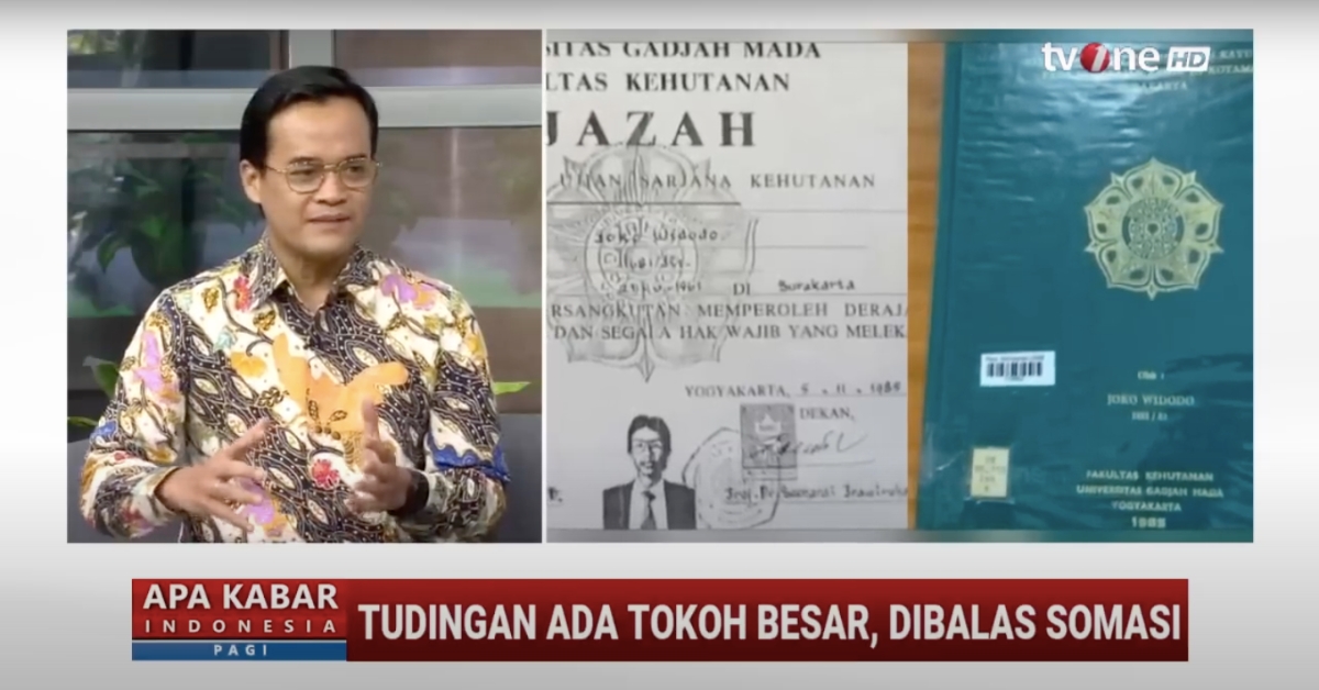 Dinamika Ijazah Palsu Jokowi