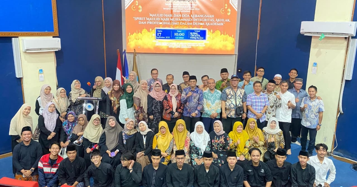 FDIKOM UIN Jakarta Gelar Maulid Nabi Muhammad SAW dan Tasyakuran Sertifikasi Dosen