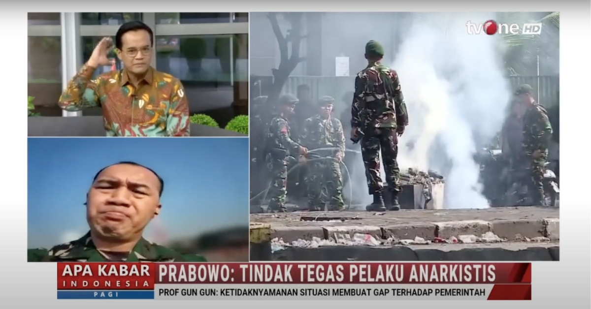Prabowo: Tindak Tegas Pelaku Anarkistis 
