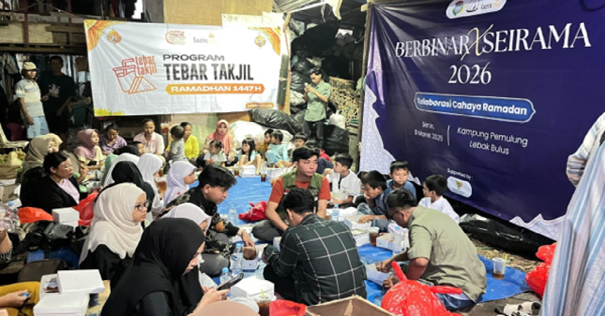 Tebar Kebaikan Ramadan, DEMA FDIKOM UIN Jakarta Gelar Pesantren Kilat bagi Anak-anak Pemulung di Lebak Bulus