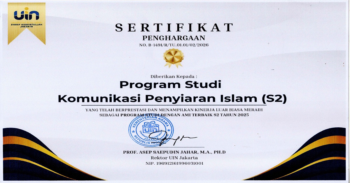 Program Studi Magister KPI Meraih  Program Studi AMi S2 Terbaik Tahun 2025