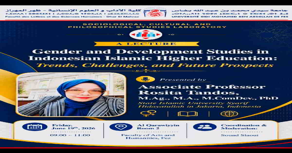 Faculty of Letters and Human Sciences (Sociological, Cultural and Philosophical Studies Laboratory) di Dar El—Mehraz, Fez, Maroko