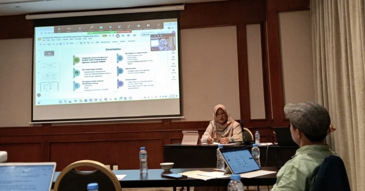 Dosen FDK UIN Walisongo Paparkan Kajian Retorika Kepresidenan Prabowo dalam Plenary Session AICIMIDS 2026