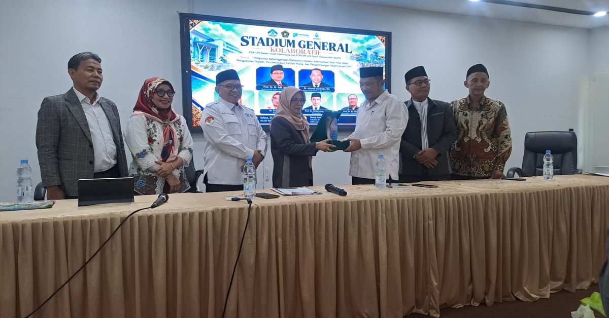 Perkuat Keberagamaan dan Akhlak Mahasiswa, KPI FDIKOM UIN Jakarta dan KPI FDK UIN Raden Fatah Palembang Gelar Stadium General Kolaboratif