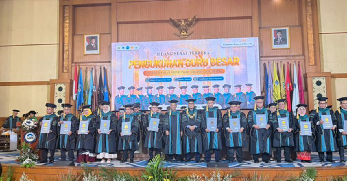 13 Guru Besar UIN Syarif Hidayatullah Jakarta Dikukuhkan, Perkuat Kontribusi Akademik dan Keilmuan