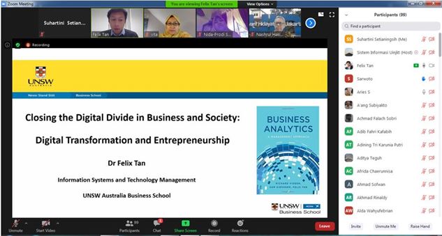 Webinar Series Prodi Sistem Informasi: Digital Entrepreneurship