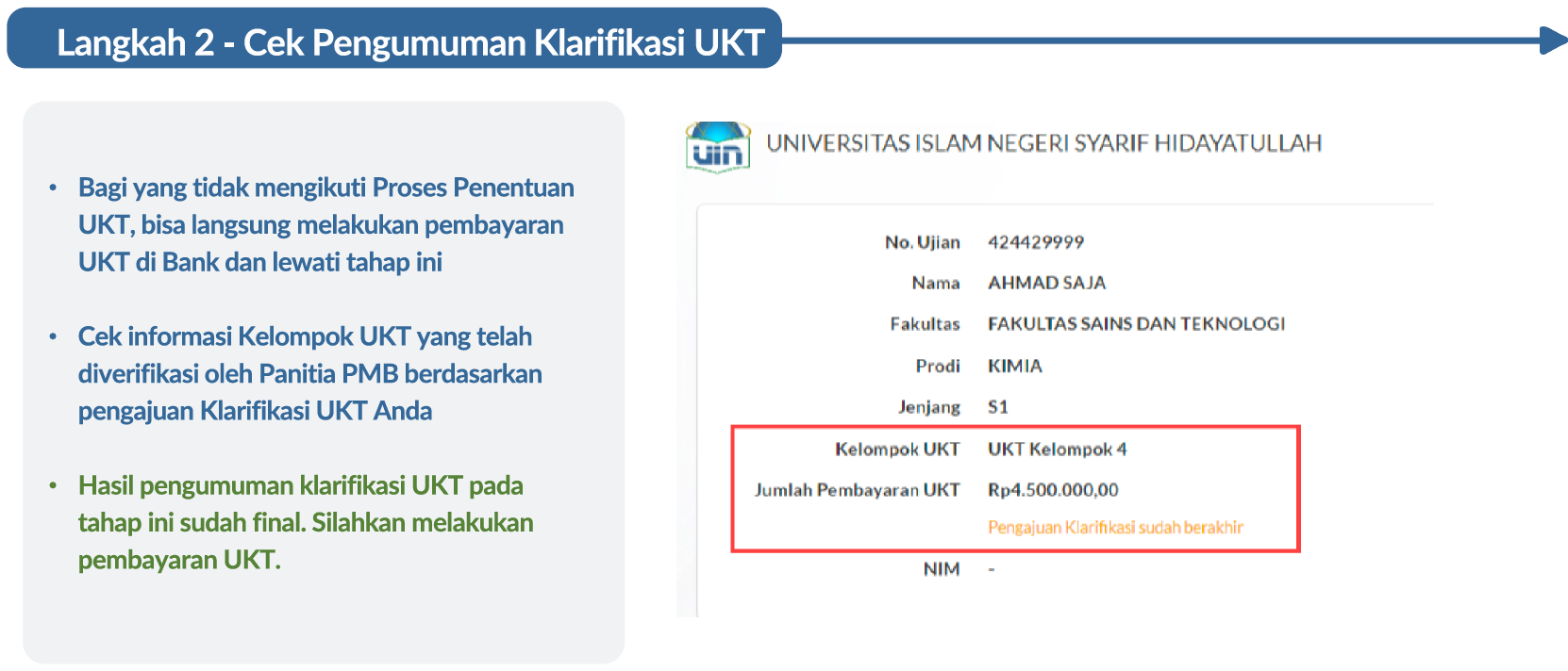 Pengumuman Klarifikasi UKT