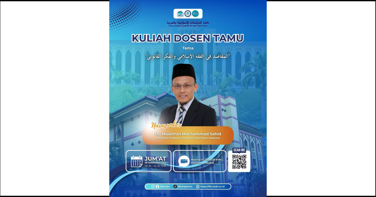 Kuliah Dosen Tamu: Dr. Mualimin Mochammad Sahid