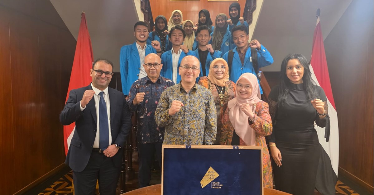 Eksklusif! Dekan dan Mahasiswa FDI Hadiri Undangan Kedubes Mesir pada Pameran Budaya dan Miniatur Grand Egyptian Museum