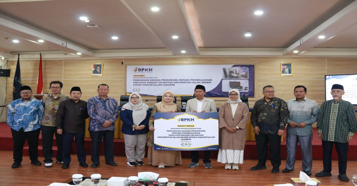 FDI Laksanakan Serah Terima Program Kemaslahatan Pengadaan Sarana Prasarana Inovasi Pembelajaran Bersama BPKH dan NU Care-LAZISNU