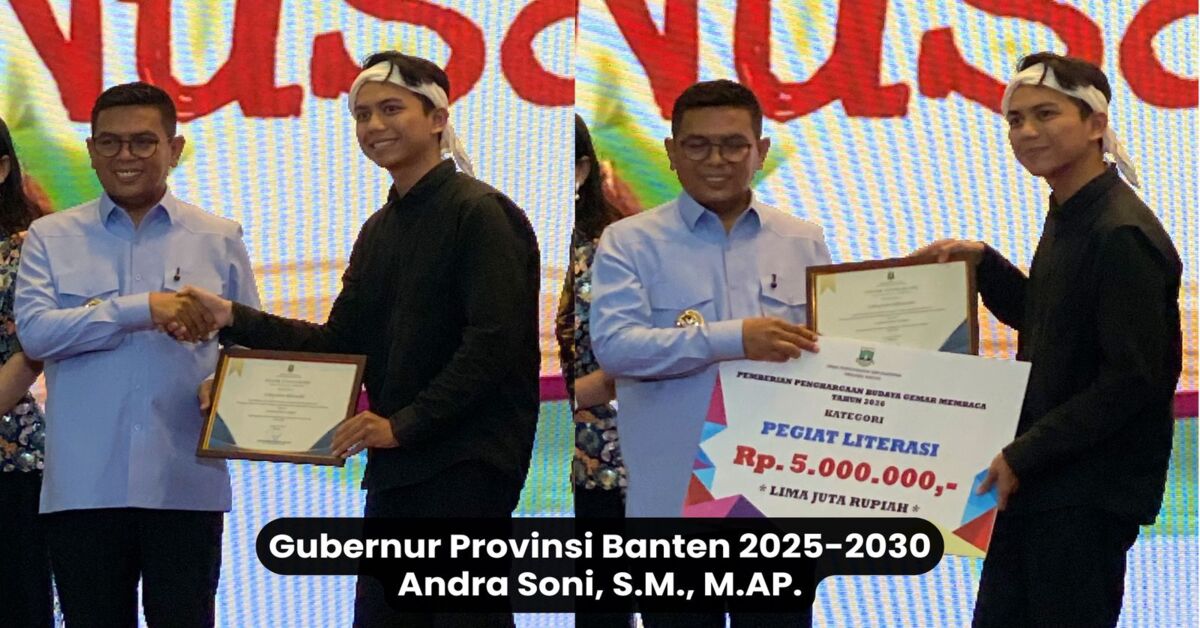Mahasiswa FDI Raih Penghargaan Pegiat Literasi Terbaik Banten 2026