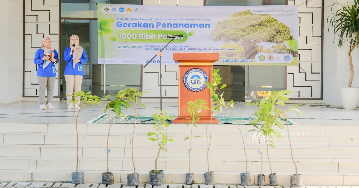 Bentuk Ekoteologi dan Green Campus, UIN Jakarta tanam 1000 pohon