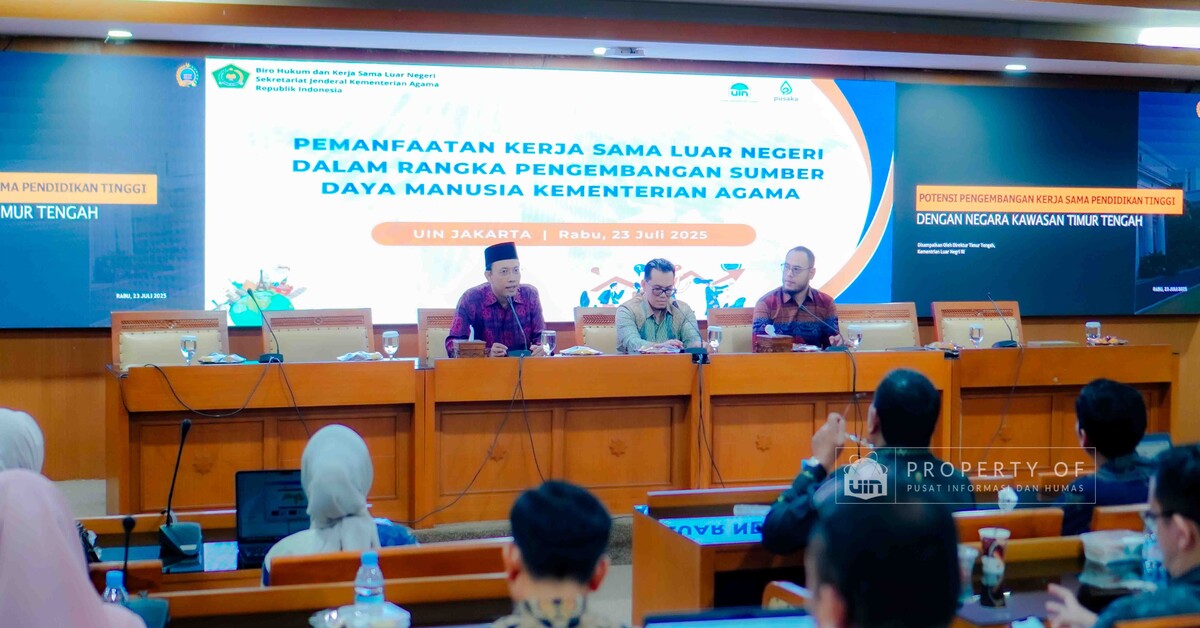 UIN Jakarta Jadi Tuan Rumah Workshop Kerja Sama Luar Negeri PTKI