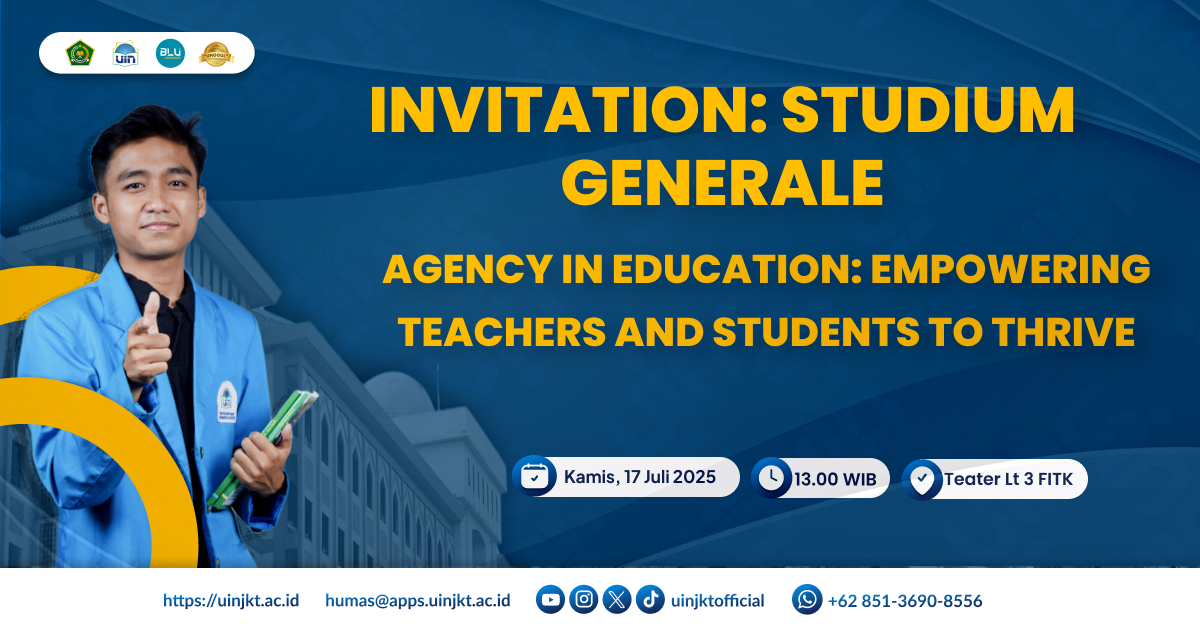 STUDIUM GENERALE: "Agency in Education: Empowering Teachers and Students to Thrive"