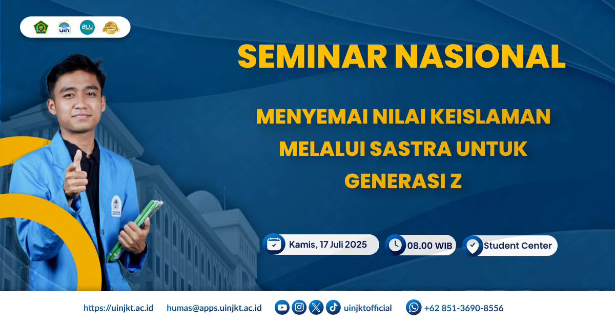 Seminar Nasional PHSN X KAMISENI X MUHARRAM: "Menyemai Nilai Keislaman Melalui Sastra untuk Generasi Z"