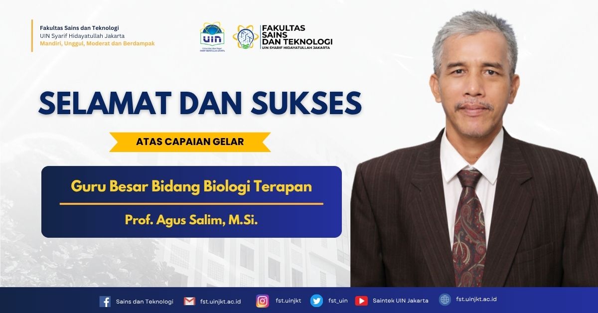 Kembali, UIN Jakarta Miliki Guru Besar Biologi Terapan