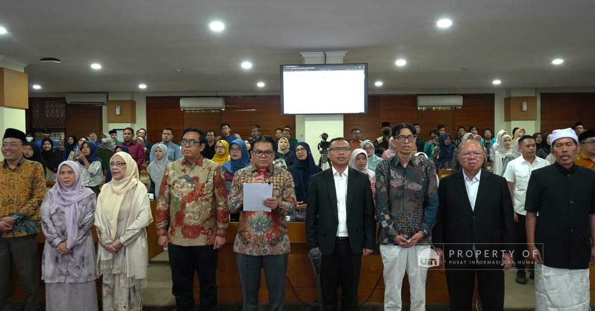 Rektor UIN Jakarta Bersama Enam Tokoh Agama Teguhkan Harmoni Keberagaman Indonesia dengan Deklarasi Kebangsaan