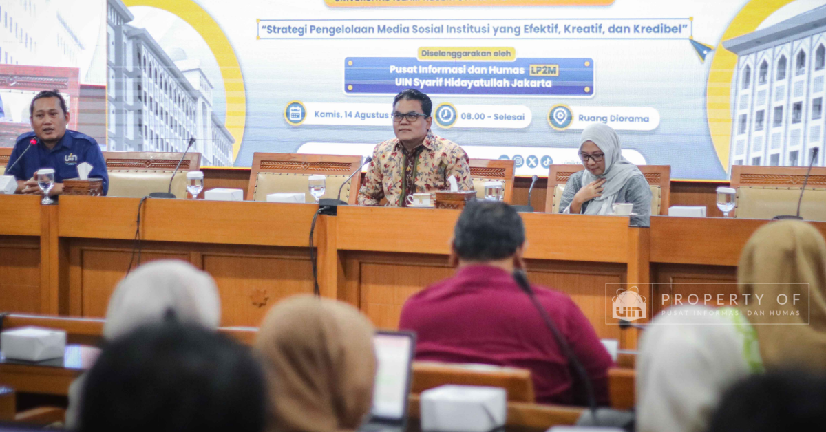 Perkuat University Branding, Pusat Informasi dan Humas UIN Jakarta Gelar Pelatihan Pengelolaan Media Sosial