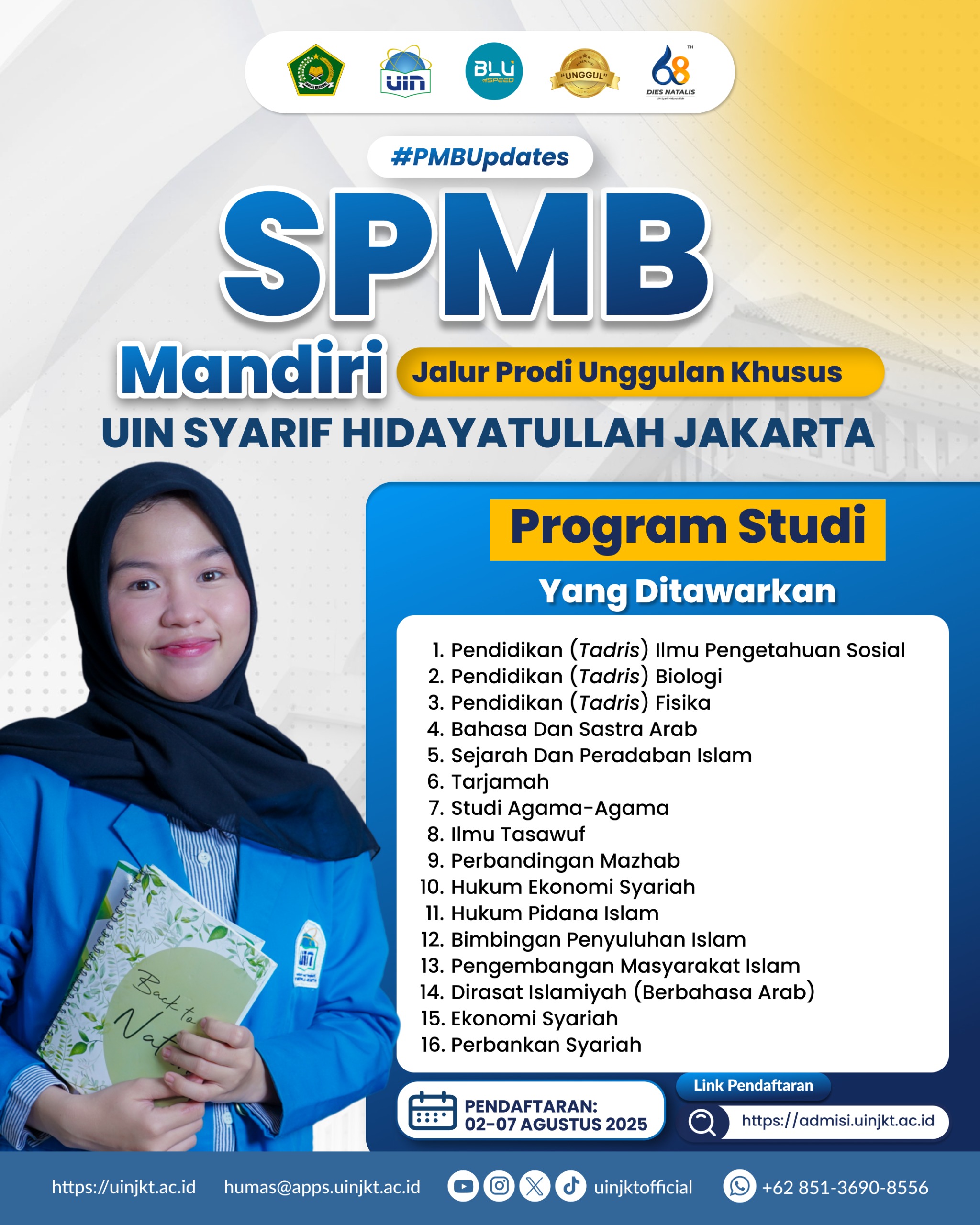 PMB Mandiri Jalur Prodi Unggulan Khusus