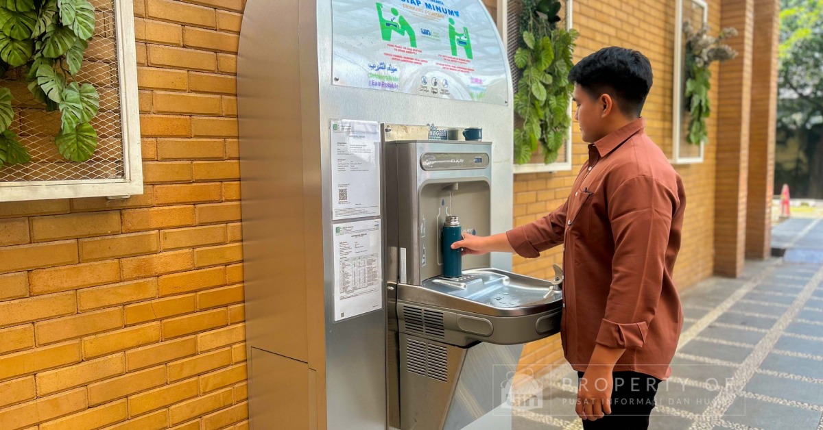 Water Drinking Fountain di UIN Jakarta: Memenuhi Kebutuhan Air Minum sekaligus Mengurangi Penggunaan Botol Plastik Sekali Pakai