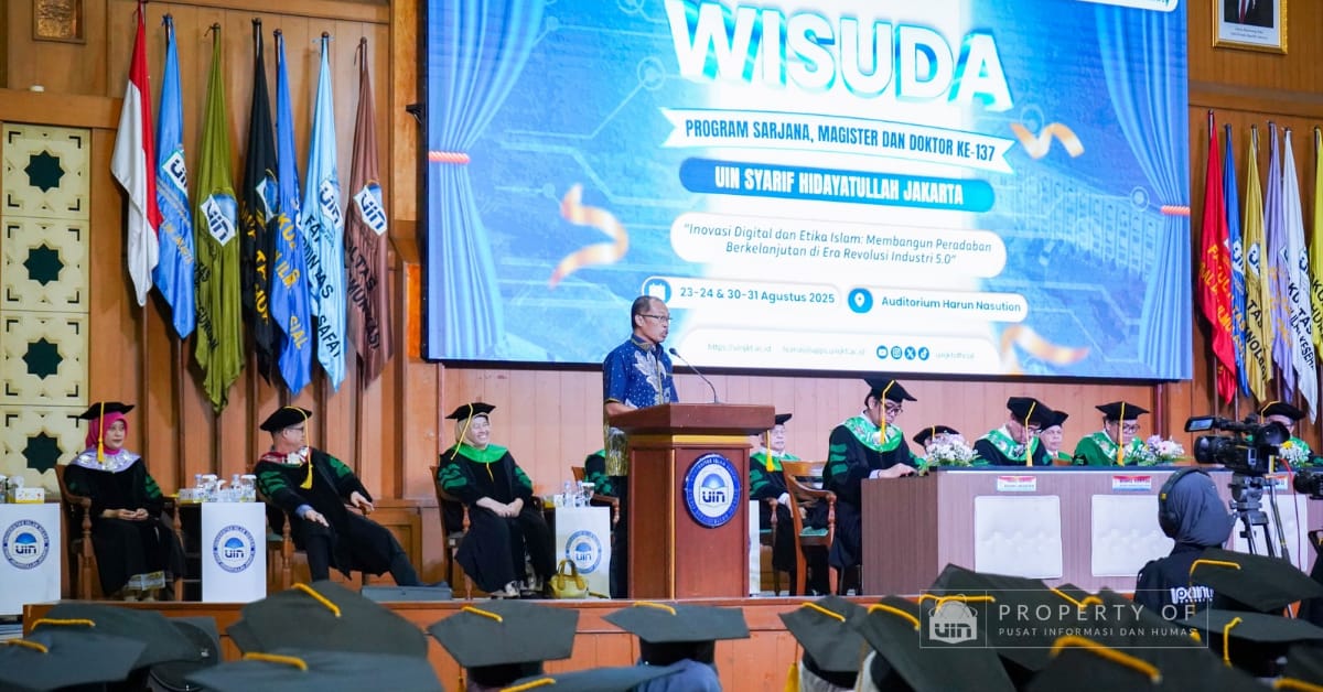 Alumni UIN Jakarta Ajak Wisudawan ke-137 Bangun Karakter, Konsistensi, dan Keberanian