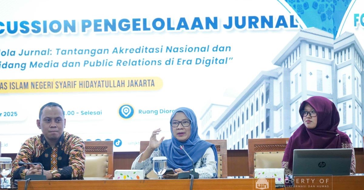 Perkuat Riset Bidang Kehumasan, Pusat Informasi dan Humas UIN Jakarta Gelar FGD Pengelolaan Jurnal Ilmiah