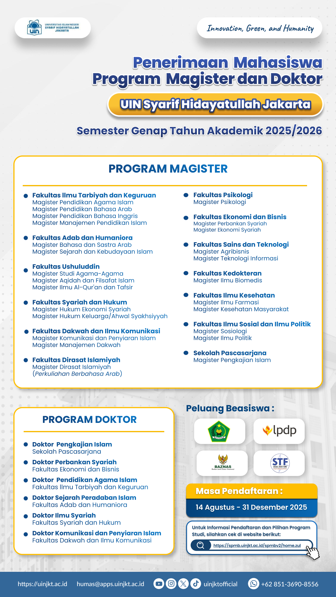 Flyer PMB S2-S3_Indonesia Program Master dan Doktor WA Channel (1)