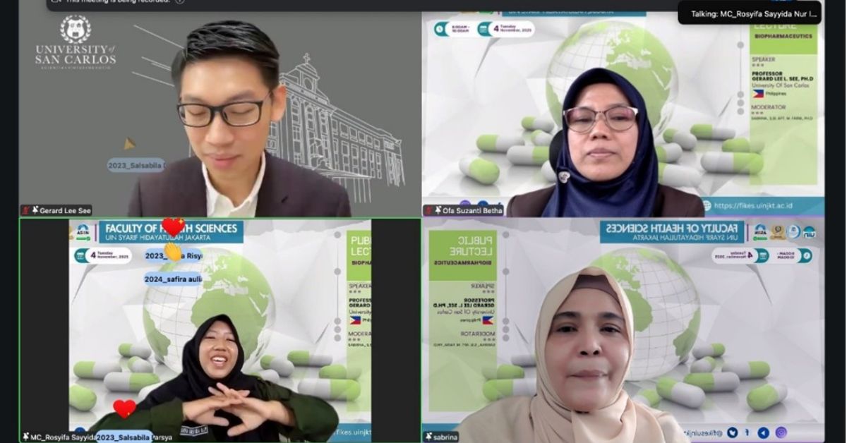 Perkuat Mutu Akademik, Prodi Farmasi UIN Jakarta Gelar Kuliah Umum Internasional Bersama Prof. Gerard Lee dari University of San Carlos