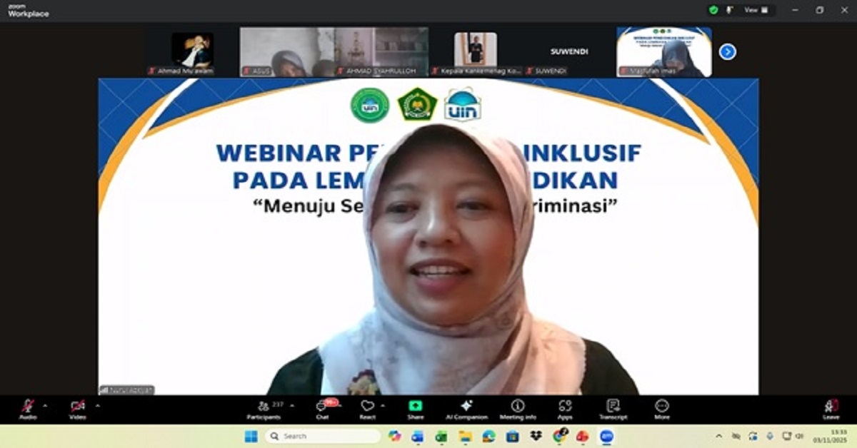 #KabarFakultas: FITK UIN Jakarta Dorong Penguatan Sekolah Inklusif Melalui Webinar Nasional