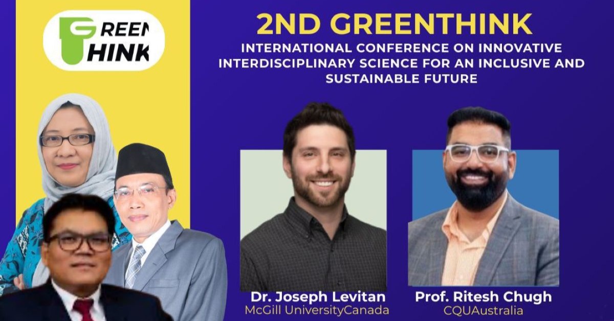2ND GREENTHINK: International Conference on Innovative Interdisciplinary Science