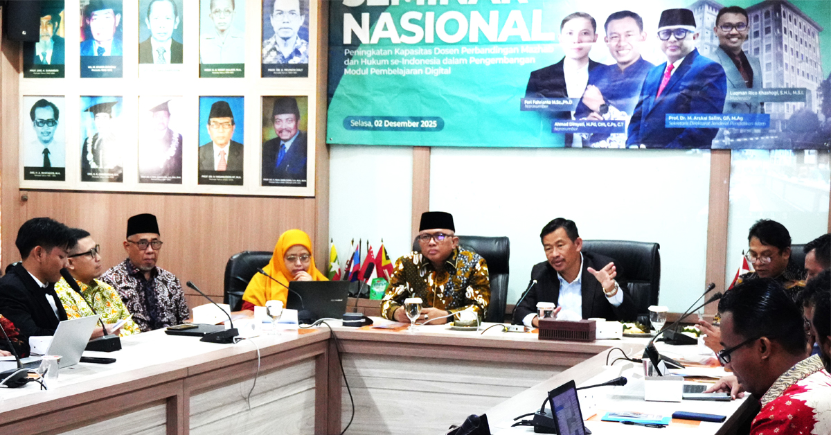 #KabarFakultas: Prodi PMH FSH UIN Jakarta Gelar Seminar Nasional ADPMH Bahas Transformasi Pembelajaran Digital