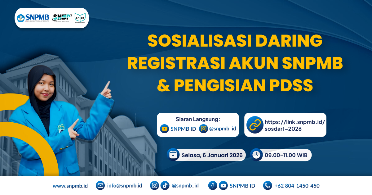 Sosialisasi Daring Registrasi Akun SNPMB & Pengisian PDSS