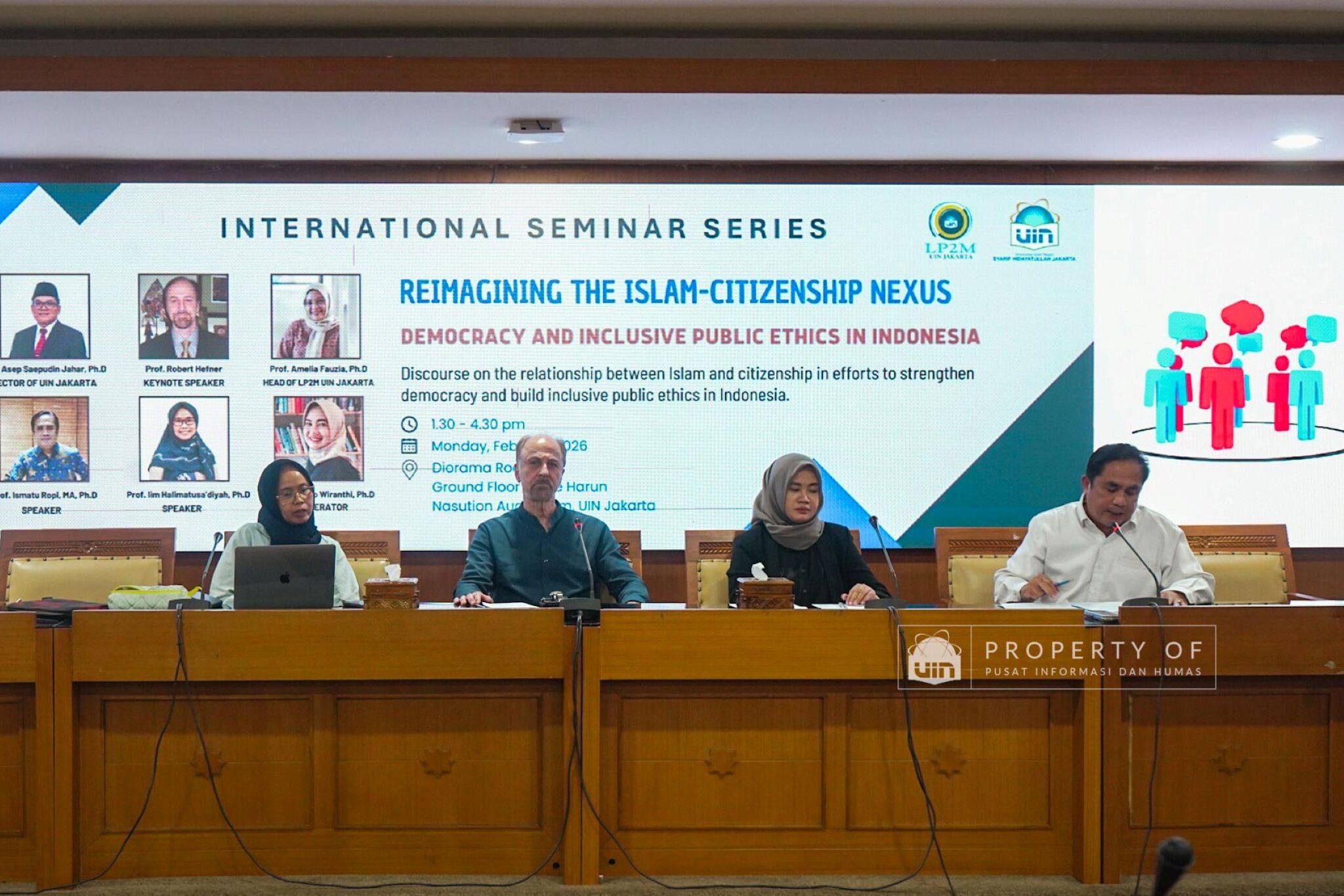 UIN Jakarta Gelar International Seminar: Reimagining Islam-Citizenship Nexus untuk Perkuat Demokrasi dan Etika Publik Inklusif di Indonesia