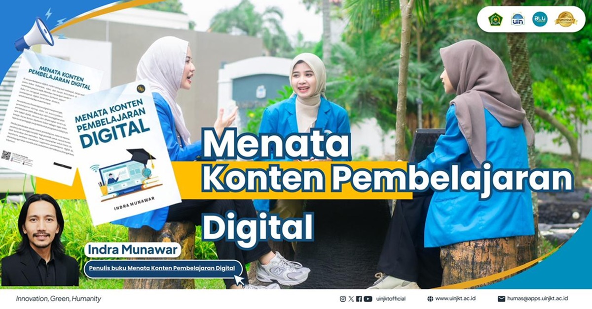 Akademisi UIN Jakarta Indra Munawar Terbitkan Buku “Menata Konten Pembelajaran Digital”