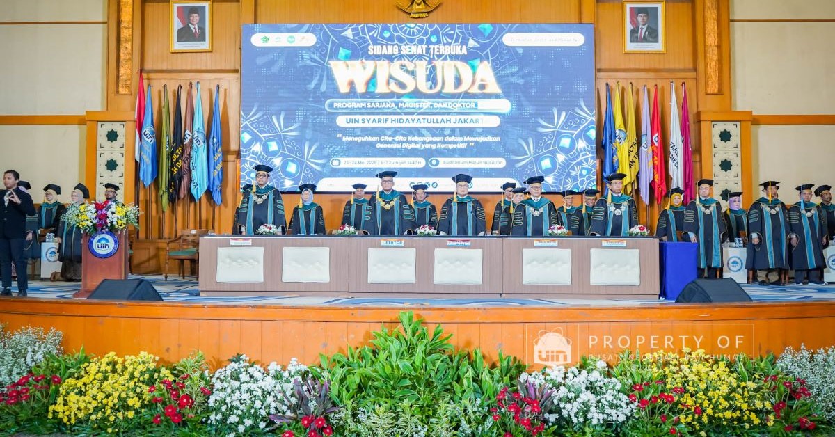UIN Jakarta Selesaikan Prosesi Wisuda Akbar ke-140 dengan Pengukuhan 1.557 Wisudawan