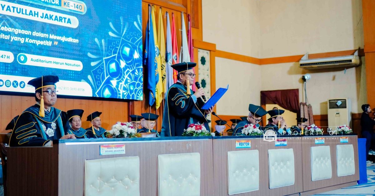 Rektor UIN Jakarta Tekankan Kepribadian dan Spiritualitas pada Wisuda Akbar ke-140