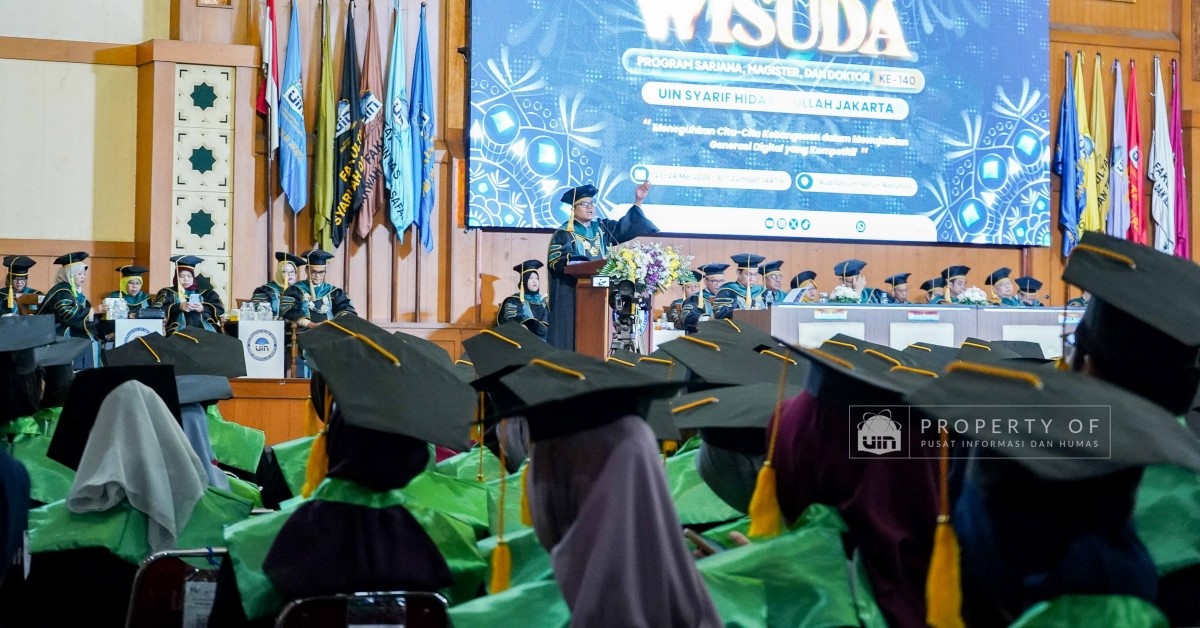 Wisuda ke-140 UIN Jakarta: Rektor Tekankan Mentalitas Adaptif dan Inovasi Berkelanjutan
