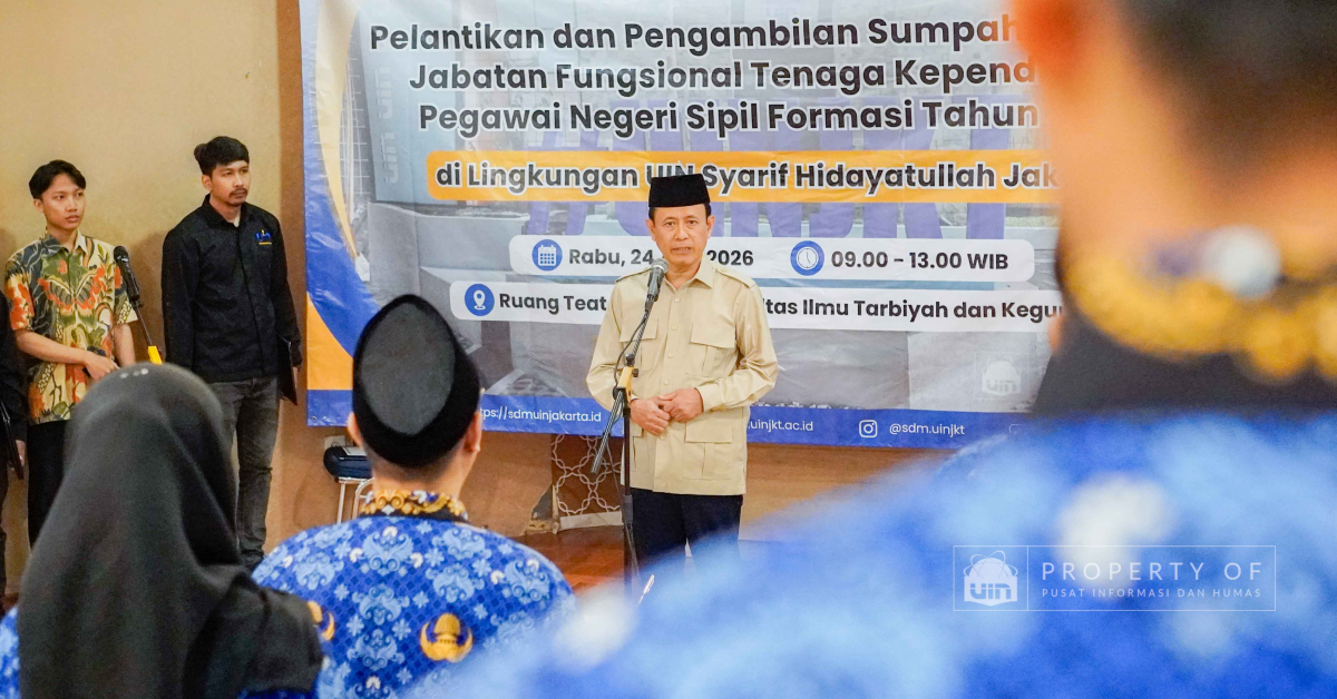 Dokumentasi Pelantikan dan Pengambilan Sumpah Jabatan Fungsional Tenaga Kependidikan Pegawai Negeri Sipil Formasi tahun 2024