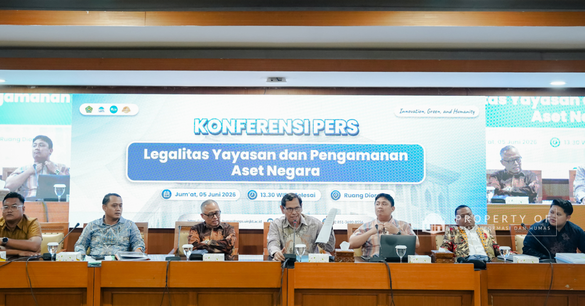 UIN Jakarta Gelar Konferensi Pers: Tegaskan Legalitas Yayasan dan Pengamanan Aset Negara