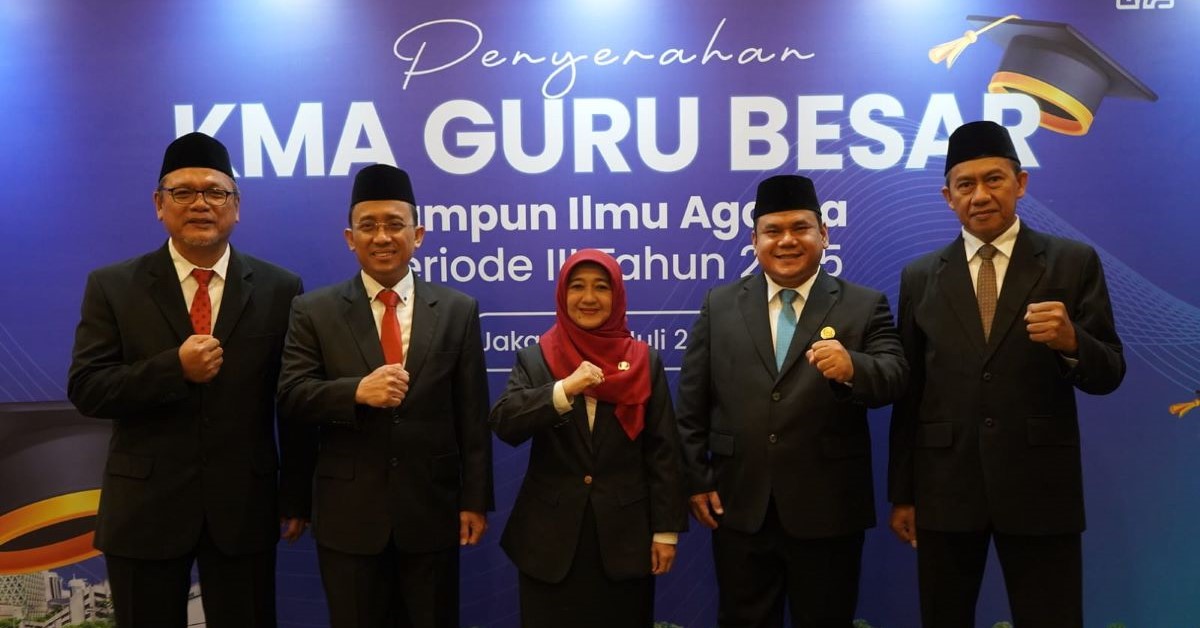 Perkuat Kepakaran Ilmu Keislaman, 6 Pengajar UIN Jakarta Resmi Dilantik Jadi Guru Besar