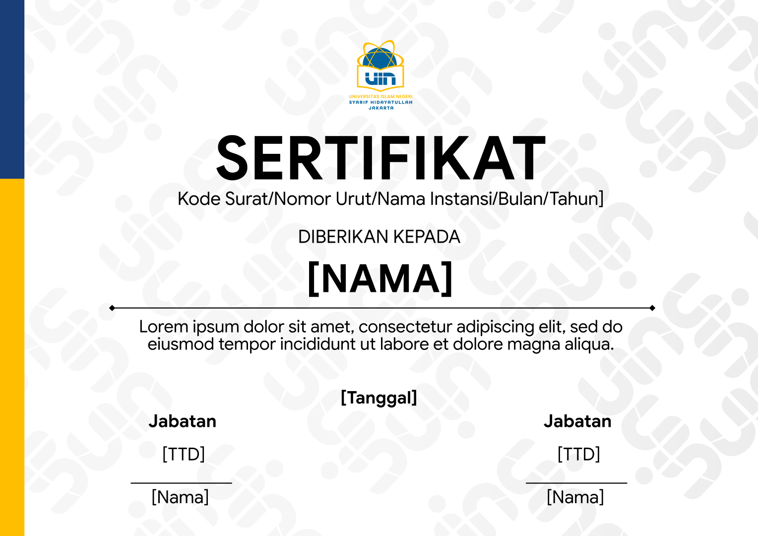 Sertifikat Sideline