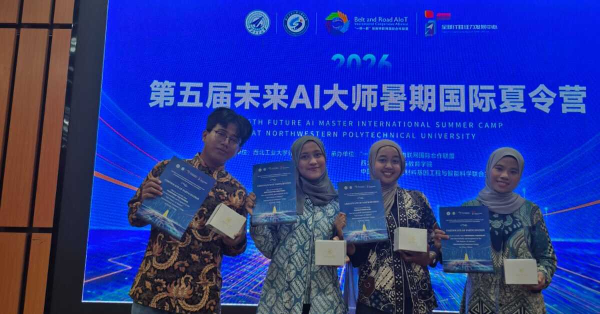 #KabarFakultas Perkuat Jejaring Internasional, Empat Mahasiswa FITK UIN Jakarta Ikuti AI Summer Camp di Tiongkok