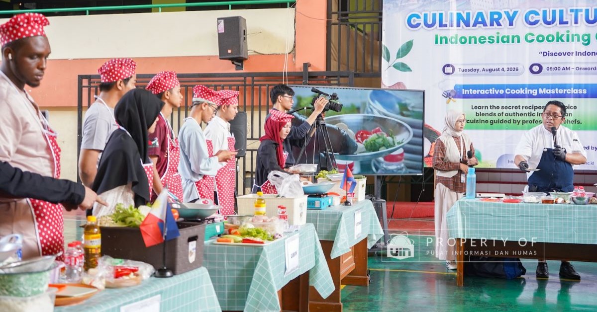 UIN Jakarta Gelar Cooking Class & Fun Competition, Kenalkan Kekayaan Kuliner Nusantara ke Mahasiswa Asing