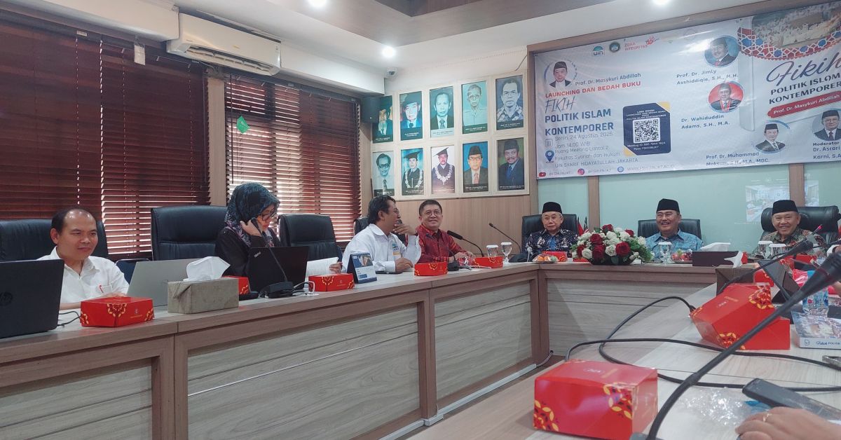 FSH UIN Jakarta Launching Buku Fikih Politik Islam Kontemporer Karya Prof. Masykuri Abdillah