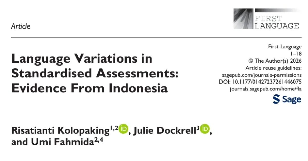Ulas Artikel Riset : Variasi Bahasa dalam Penilaian Terstandarisasi: Bukti dari Indonesia