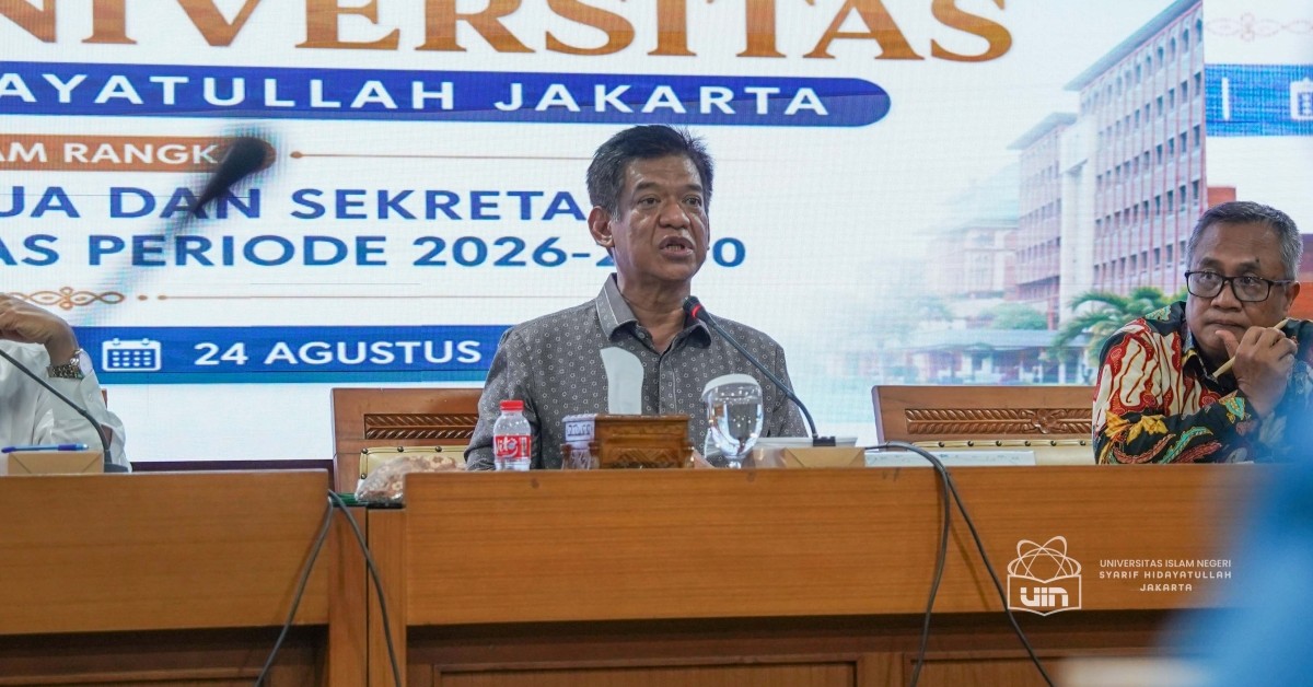 Gantikan Profesor Dede Rosyada, Profesor Andi Faisal Bakti Pimpin Senat UIN Jakarta
