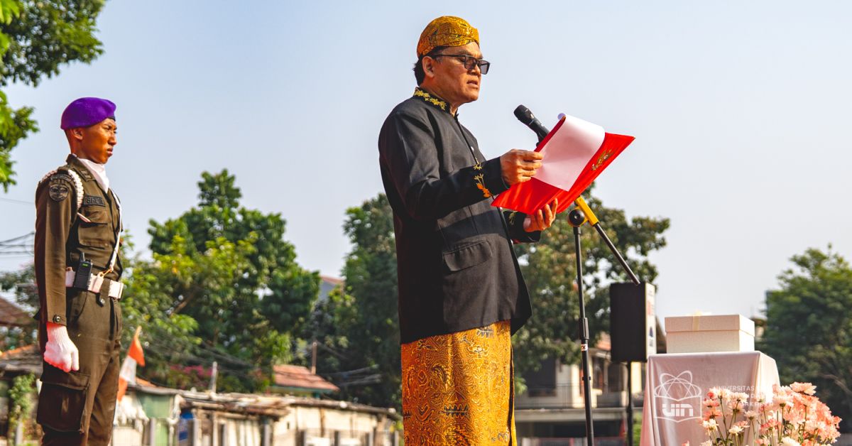Upacara HUT ke-81 RI, Rektor UIN Jakarta Tekankan Penguatan Persatuan dan Kontribusi Kampus bagi Bangsa