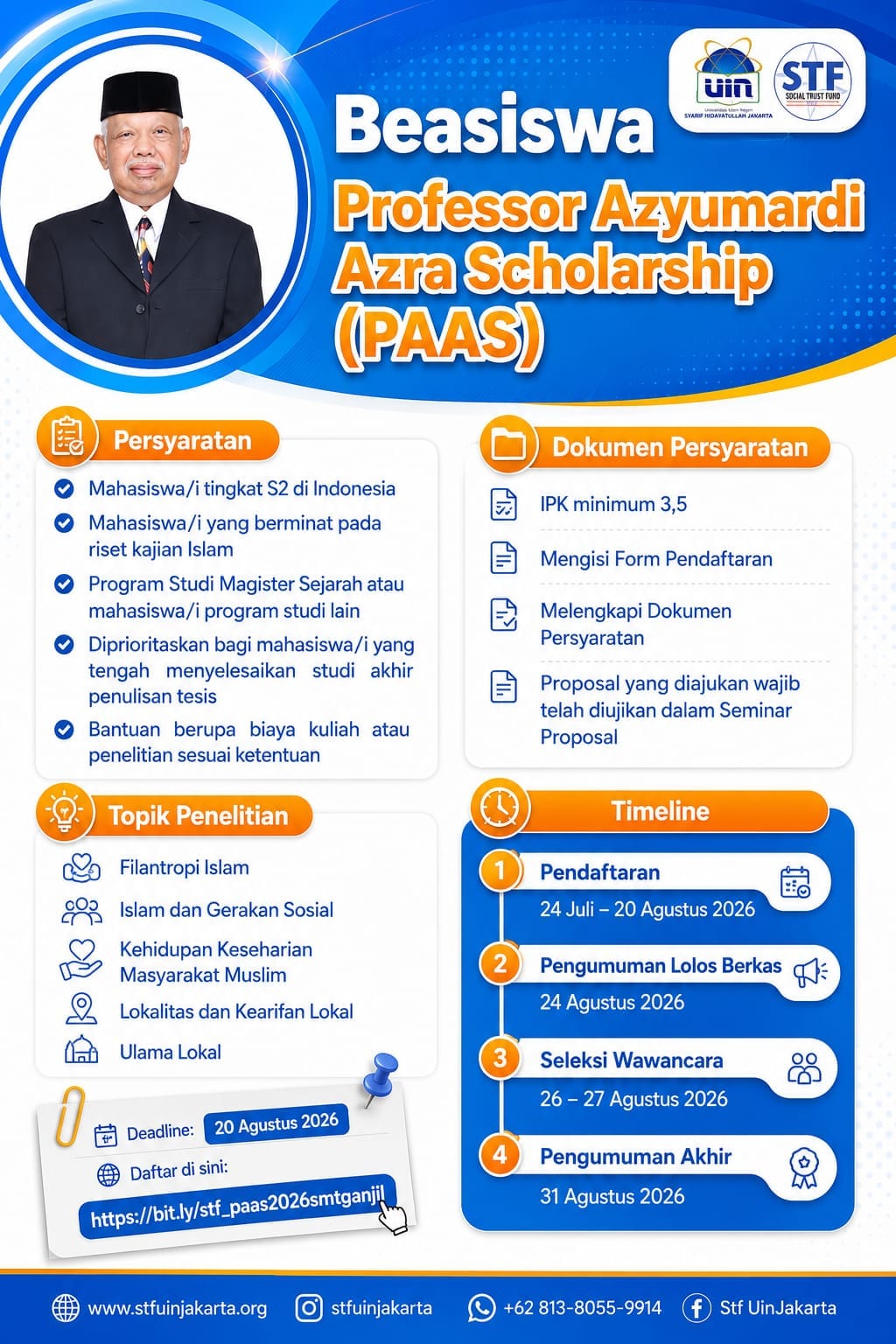 Poster Beasiswa PAAS 2026