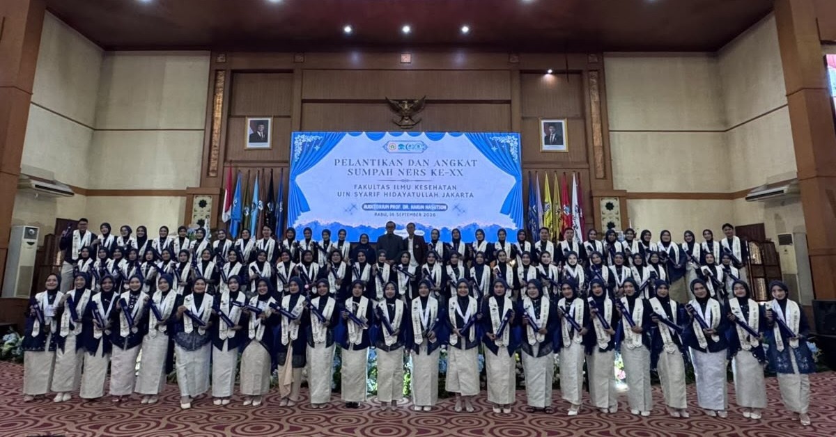 FIKES UIN Jakarta Kukuhkan 81 Ners Baru, Tegaskan Komitmen Tenaga Kesehatan Berintegritas