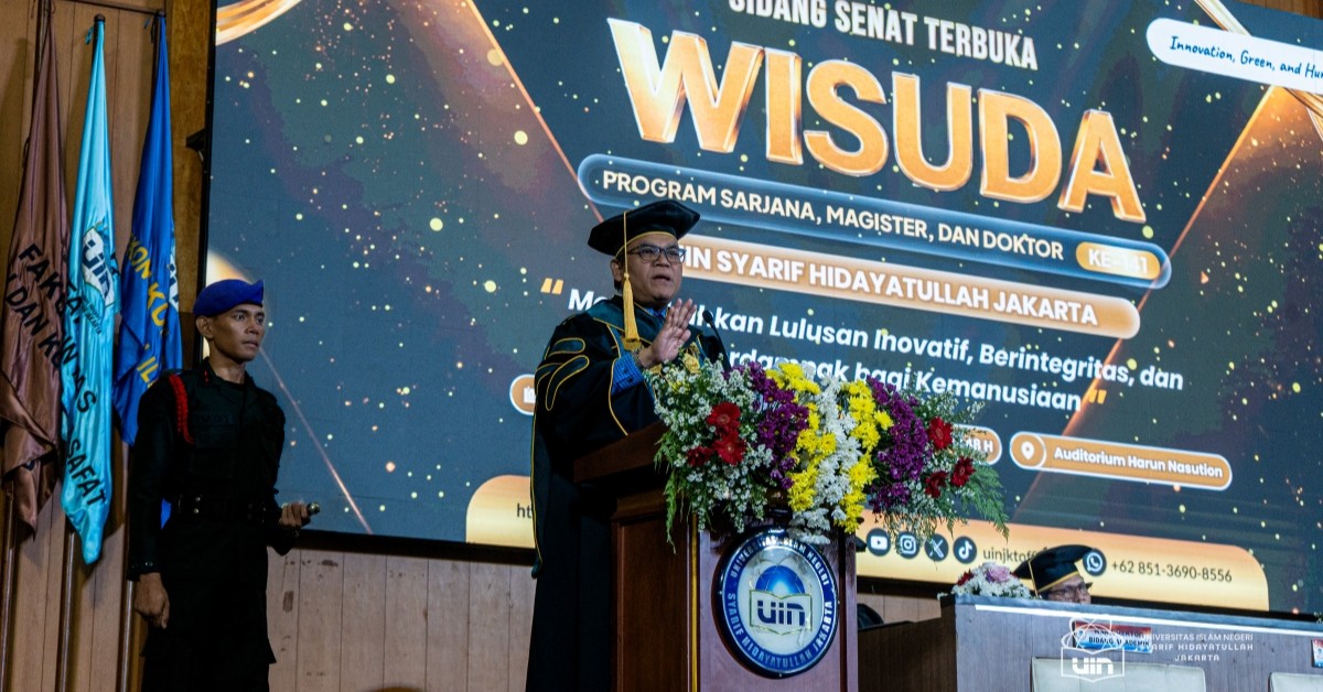 Pesan Rektor di Wisuda ke-141 UIN Jakarta: Optimalkan Integritas dan Optimisme